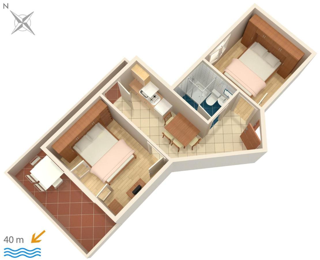 Apartments By The Sea Igrane, Makarska - 310 Bagian luar foto
