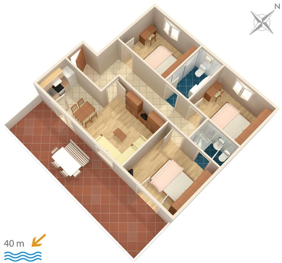 Apartments By The Sea Igrane, Makarska - 310 Bagian luar foto